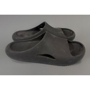 BLACK Crocs M8/W10 Mellow Recovery Slide Sandals ⚡ Plush Comfort | Chill‎ Style